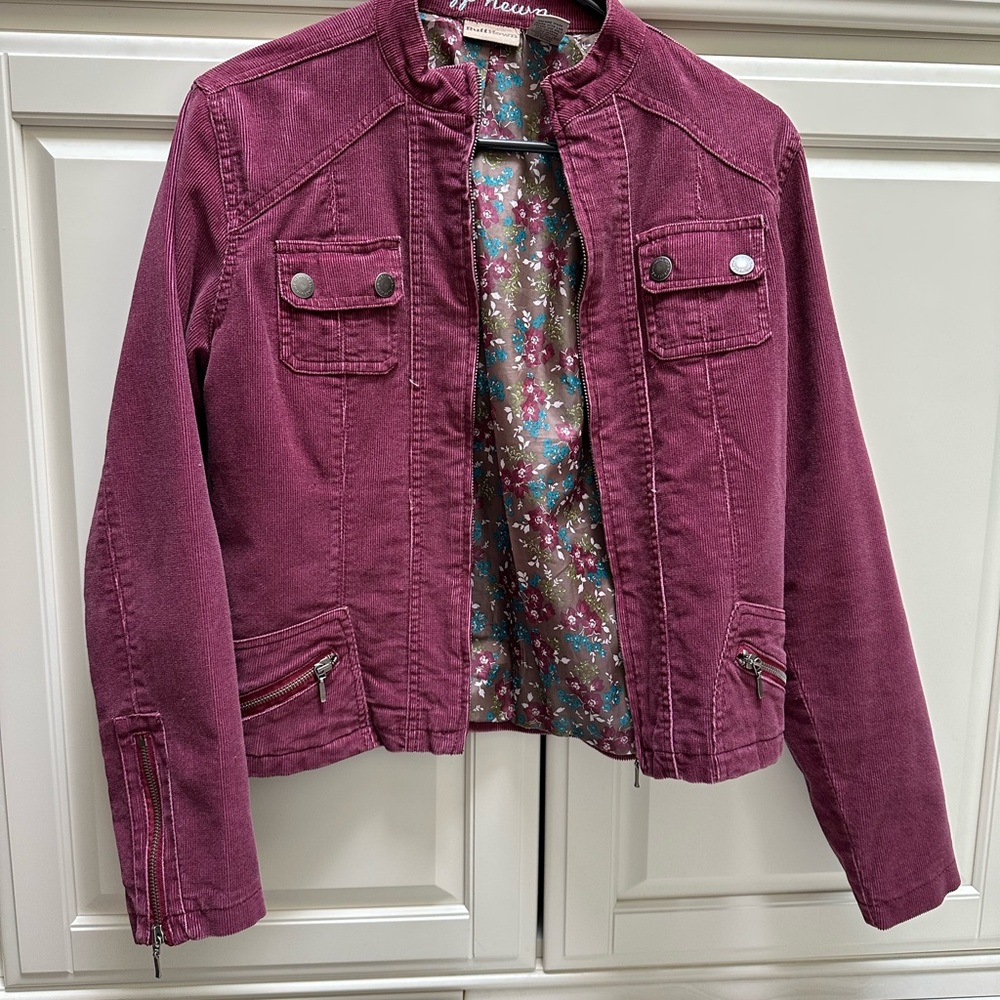 Ruff Hewn Maroon Corduroy Jacket